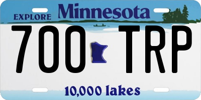 MN license plate 700TRP