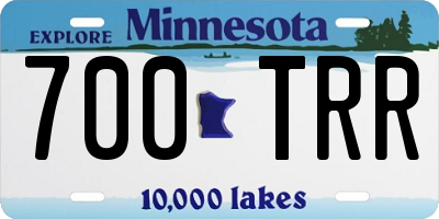 MN license plate 700TRR