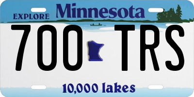 MN license plate 700TRS