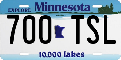 MN license plate 700TSL