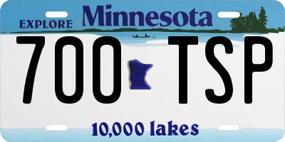 MN license plate 700TSP