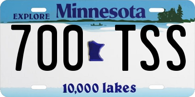 MN license plate 700TSS