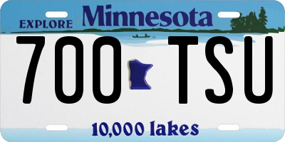 MN license plate 700TSU