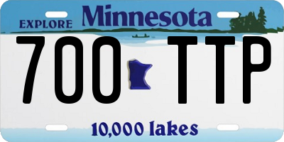 MN license plate 700TTP