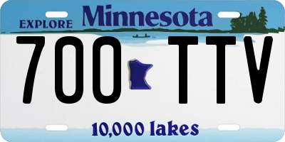 MN license plate 700TTV