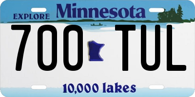 MN license plate 700TUL