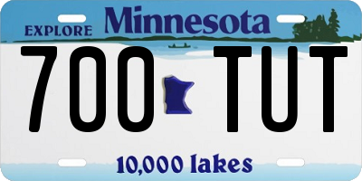 MN license plate 700TUT