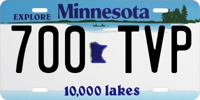 MN license plate 700TVP