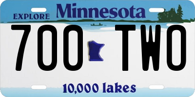 MN license plate 700TWO