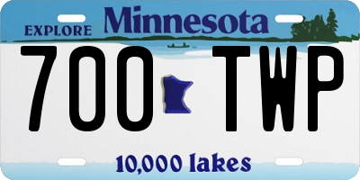MN license plate 700TWP