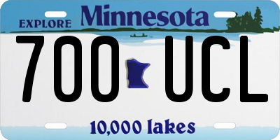 MN license plate 700UCL