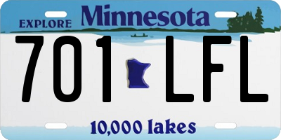 MN license plate 701LFL