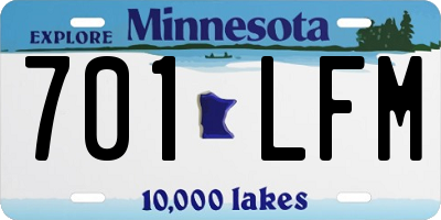 MN license plate 701LFM