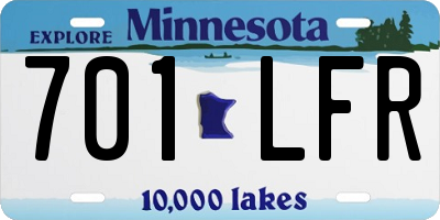 MN license plate 701LFR