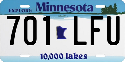 MN license plate 701LFU