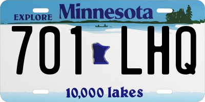 MN license plate 701LHQ