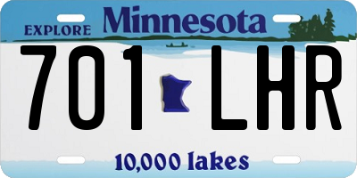 MN license plate 701LHR