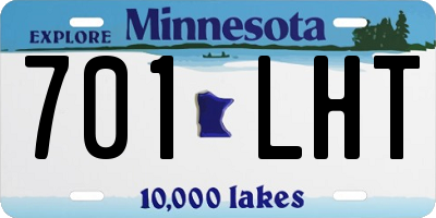 MN license plate 701LHT
