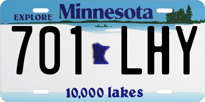 MN license plate 701LHY