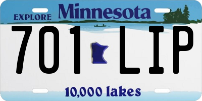 MN license plate 701LIP