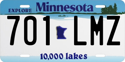 MN license plate 701LMZ