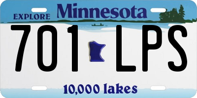 MN license plate 701LPS