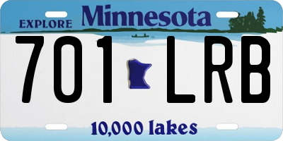 MN license plate 701LRB