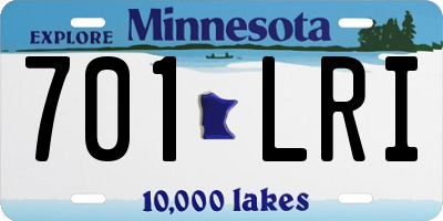 MN license plate 701LRI