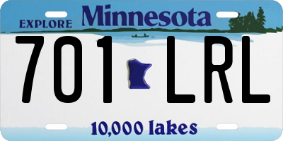 MN license plate 701LRL