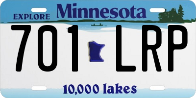 MN license plate 701LRP