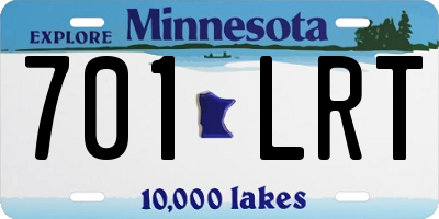 MN license plate 701LRT