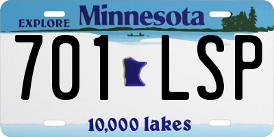 MN license plate 701LSP