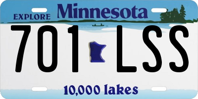 MN license plate 701LSS