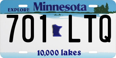 MN license plate 701LTQ