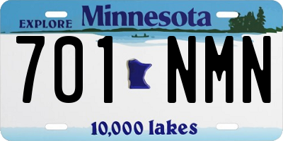 MN license plate 701NMN