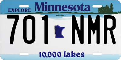 MN license plate 701NMR