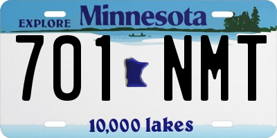 MN license plate 701NMT