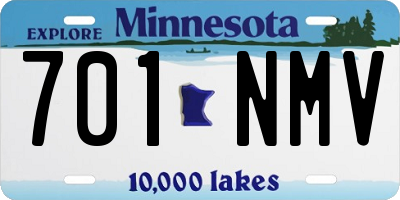 MN license plate 701NMV