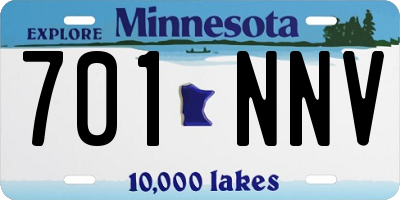 MN license plate 701NNV
