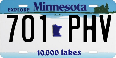 MN license plate 701PHV