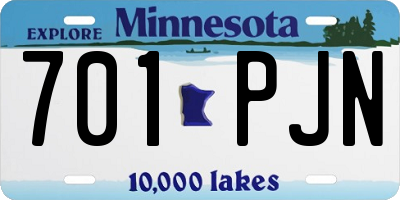 MN license plate 701PJN