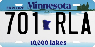 MN license plate 701RLA