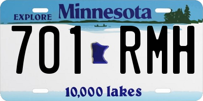 MN license plate 701RMH