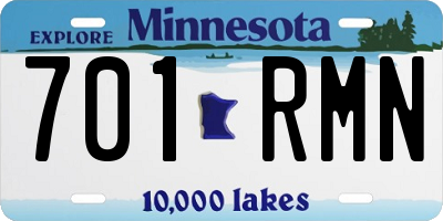 MN license plate 701RMN