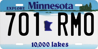 MN license plate 701RMO