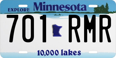 MN license plate 701RMR