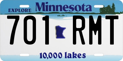 MN license plate 701RMT