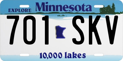 MN license plate 701SKV