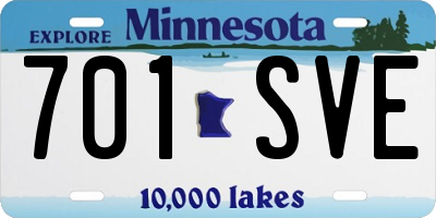 MN license plate 701SVE