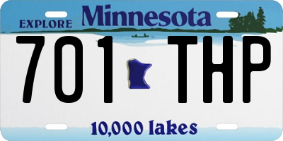 MN license plate 701THP